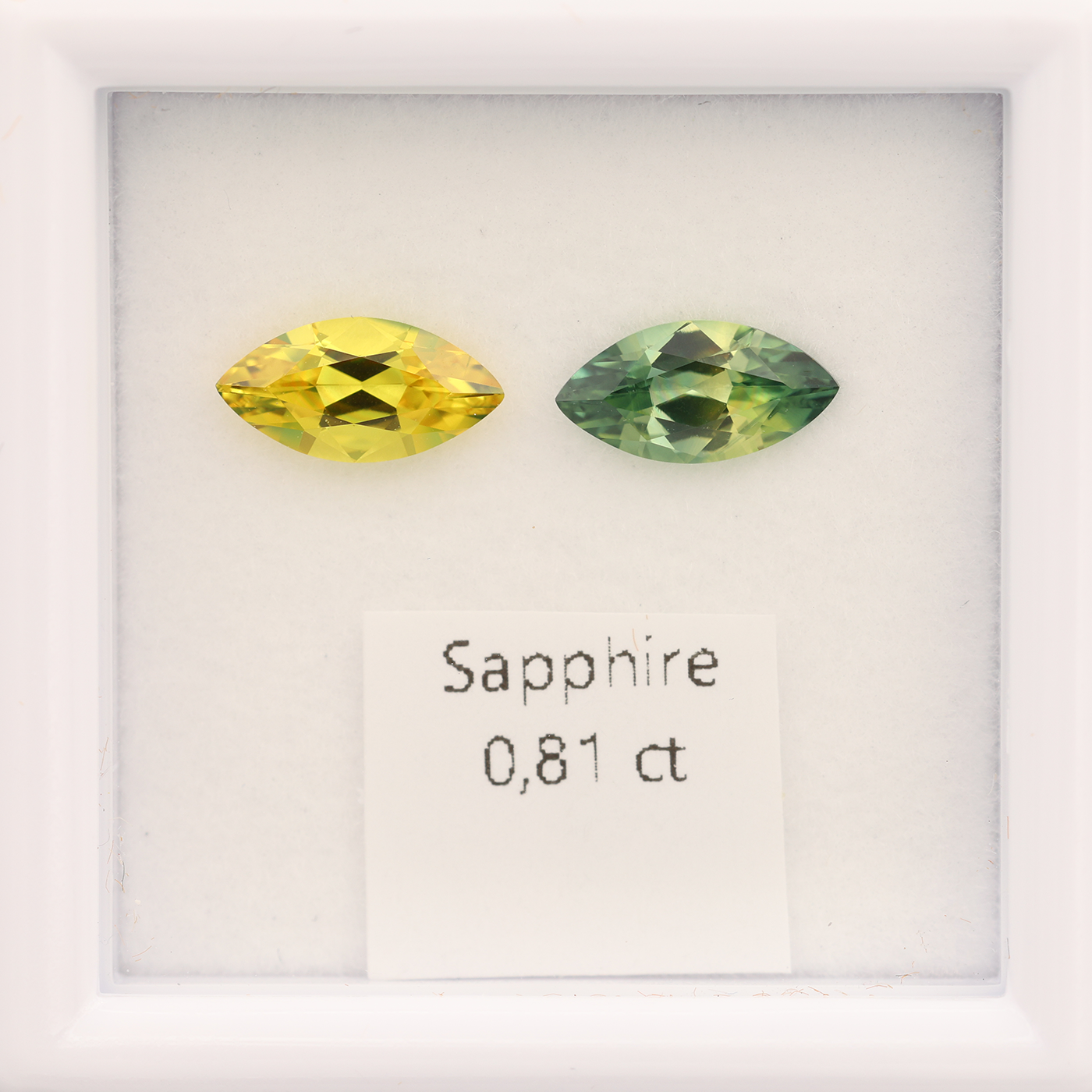 Sapphire Pair 0.82 ct