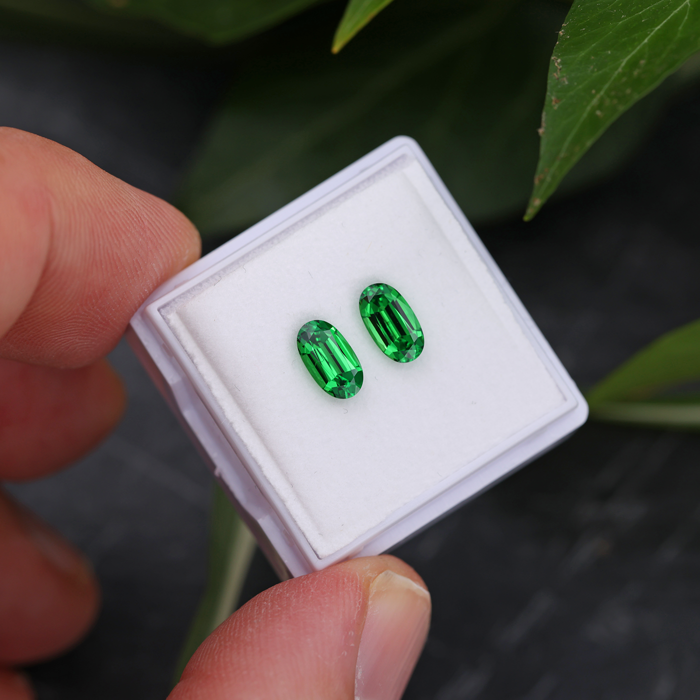 Tsavorite Pair 1.24 ct