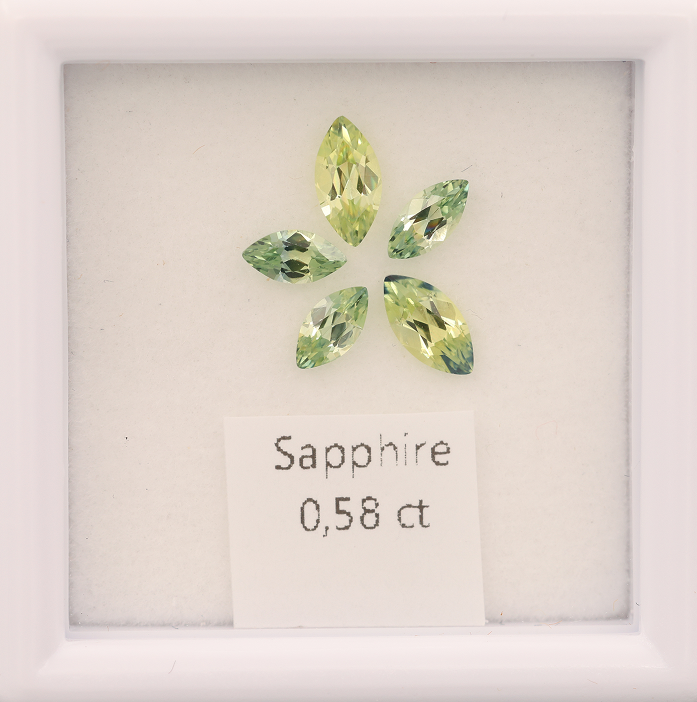 Sapphire Set 0.58 ct