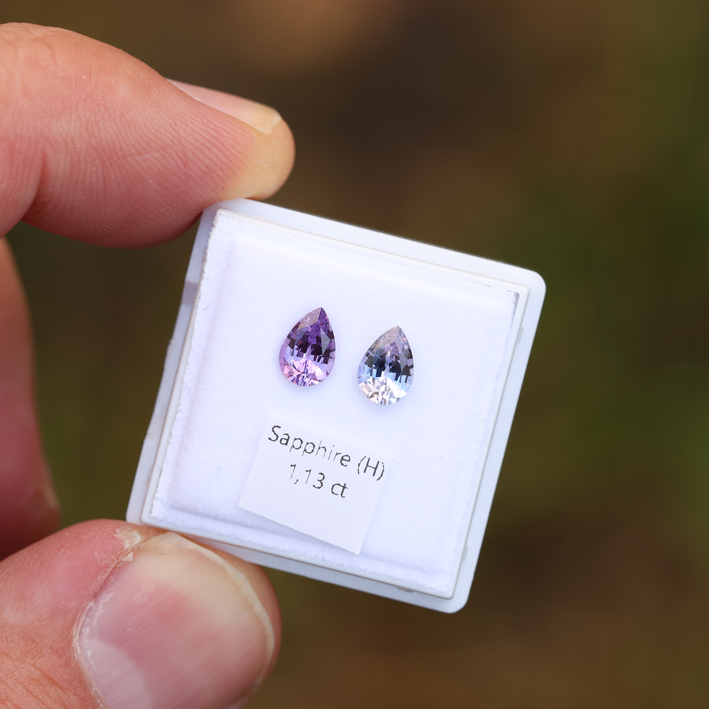 Sapphire Pair 1.13 ct
